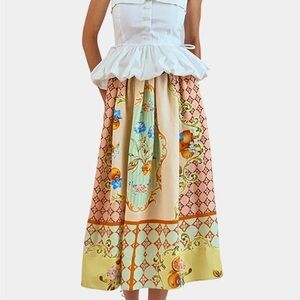 Hunter Bell Tatum Skirt in Gasparilla Gardens